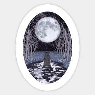 The Moonlight Bather Sticker